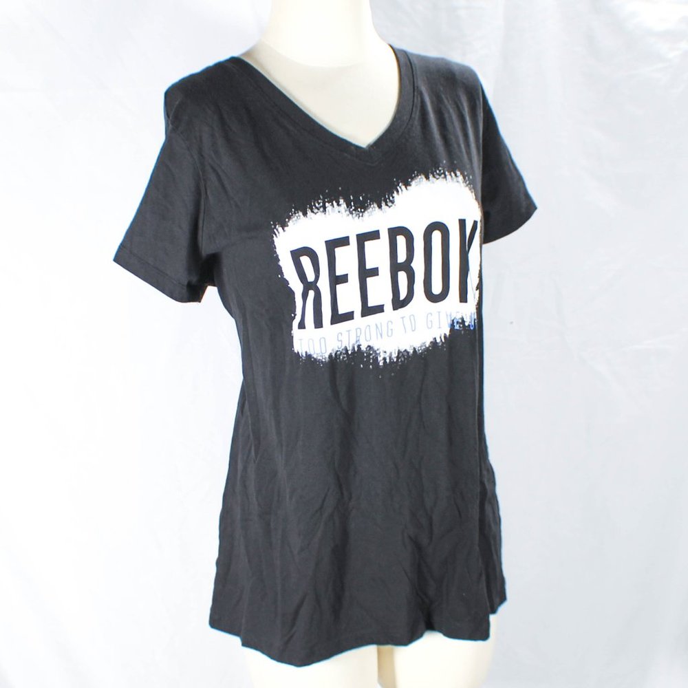 Reebok V-Neck Athletic Shirt – Women's Plus Size 1X – Comfy & Motivating